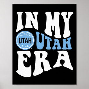 Poster Ère du club de hockey de l'Utah Dark Heather offic