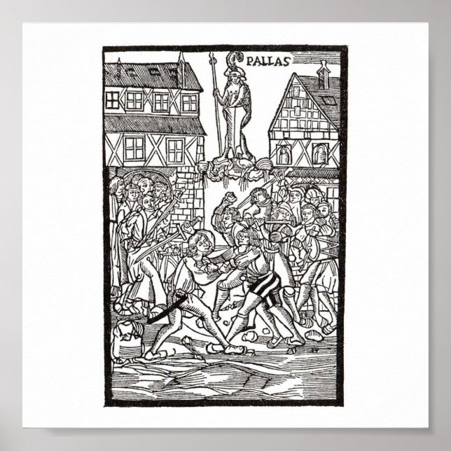 Poster Erfurter Sudentenunruhen, 1520 (Devant)