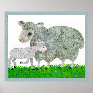 Poster Eric Carle - carleeric-sheep-sj-artfond