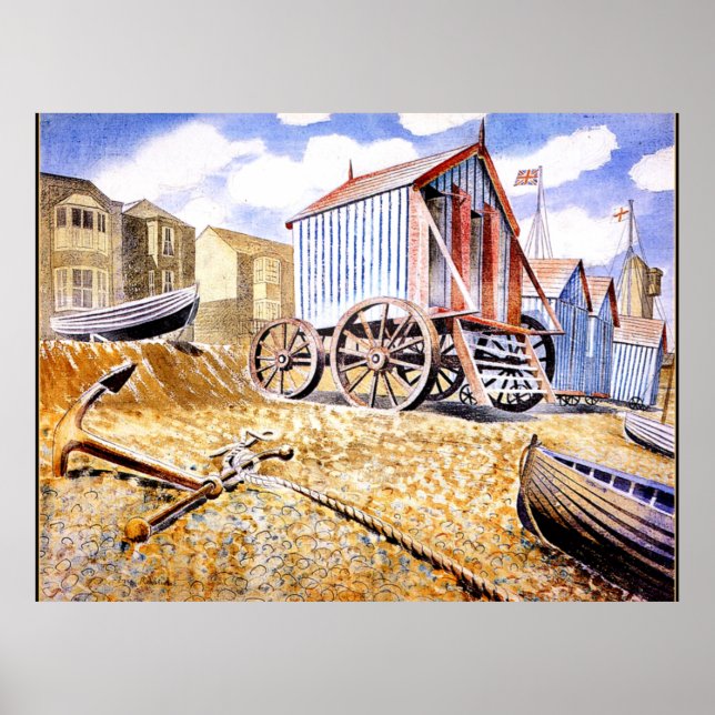 Poster Eric Ravilious - Adelburgh (Devant)