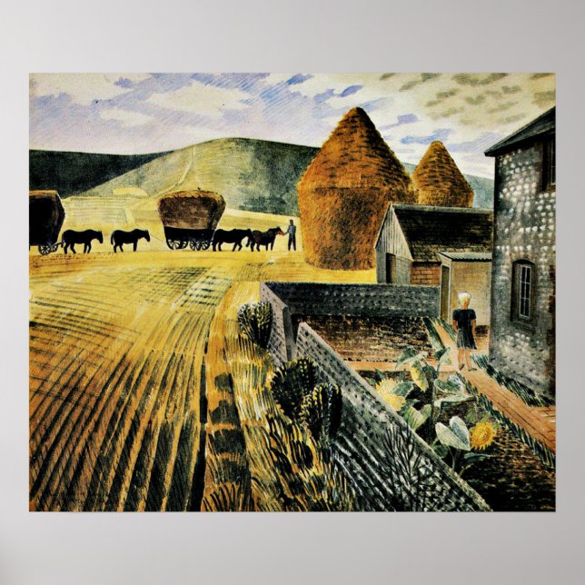 Poster Eric Ravilious - Furlong (Devant)