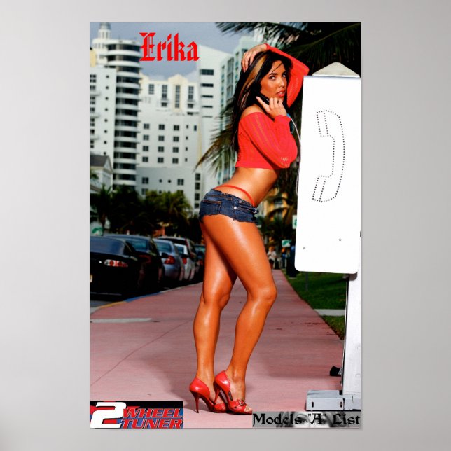 Poster Erika - Finaliste du tuner 2Wheel (Devant)