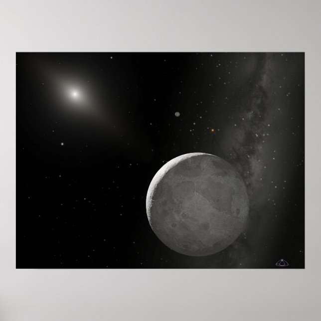 Poster Eris (Xena) et sa dysnomie lune (Devant)