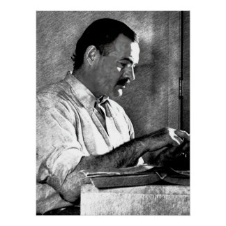 Poster Ernest Hemingway au Kenya
