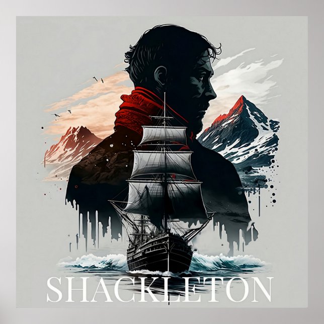 Poster Ernest Shackleton (Devant)