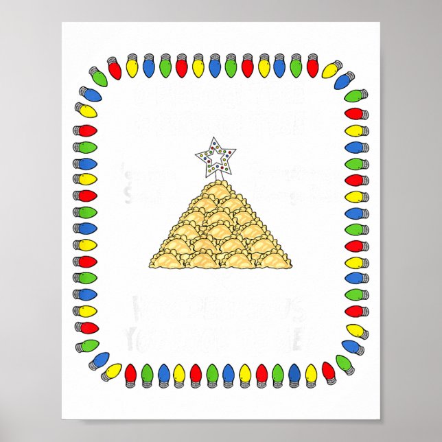 Poster Erogi Christmas Tree _ Lish Holiday Lights Funny F (Devant)