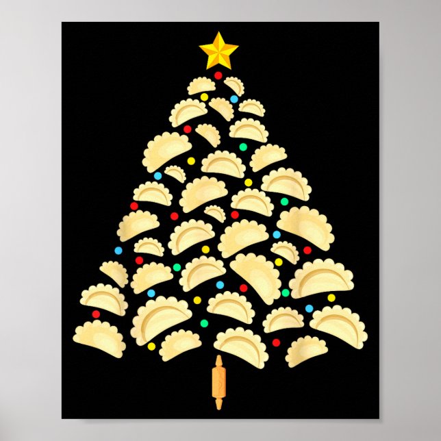 Poster Erogi Tree Lish Christmas Food Funny Tee Men Women (Devant)