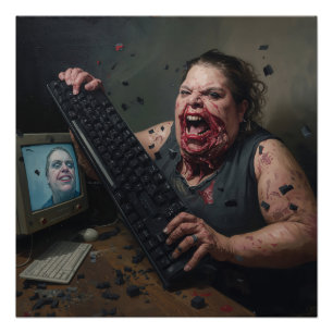 Poster Erreur de Rage : Défaillance Système - Ctrl Alt Dé
