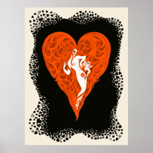 Poster Erté - Aces Suite, Heart