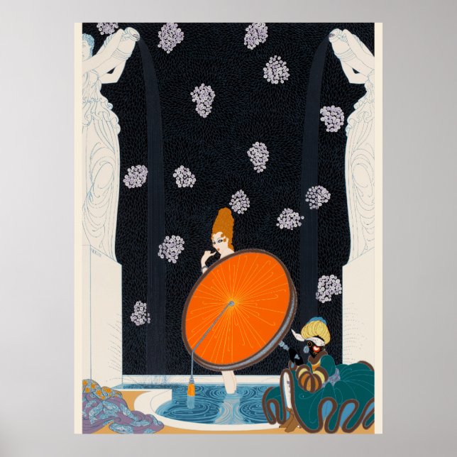 Poster Erté - Bain de la marquise, 1980 (Devant)