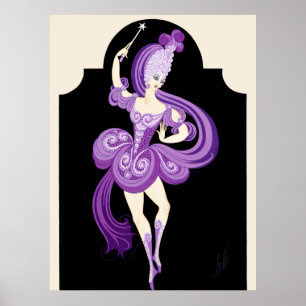 Poster Erté - Costume Pour La Fée Lilac Dans Le Sommeil