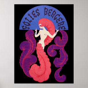Poster Erté - Folies Bergere [Version Nocturne]
