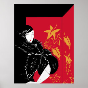 Poster Erté - Fourrures