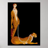 Erté - La Lettre L de la Suite Alphabet, 1976