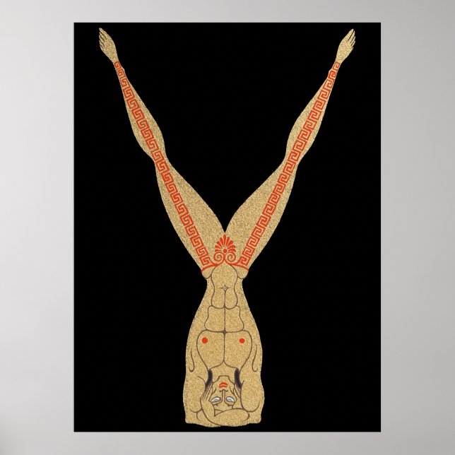 Poster Erté - La Lettre Y de la Suite Alphabet, 1976 (Devant)