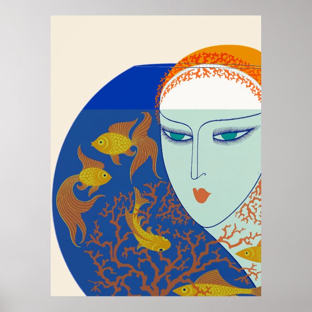 Poster Erté - La Suite Des Années 1920, Fish Bowl (Devant)