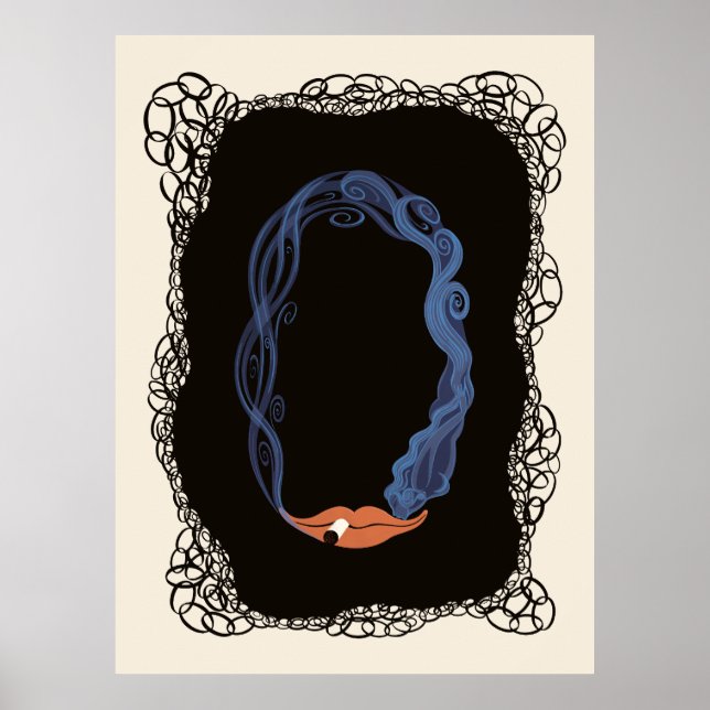 Poster Erté - La Suite Numéraux, Le Numéro 0 (Devant)