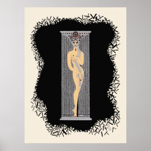 Poster Erté - La Suite Numéraux, Le Numéro 1