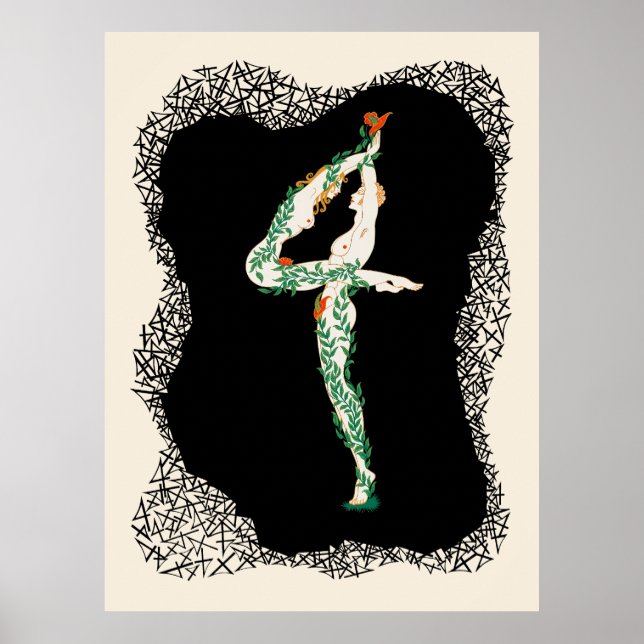 Poster Erté - La Suite Numéraux, Le Numéro 4 (Devant)