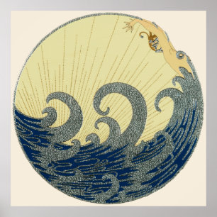Poster Erté - La vague