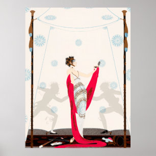 Poster Erté - Le Duel