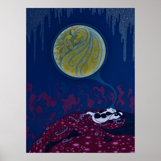 Poster Erté - Le rêve de la Terre (Devant)