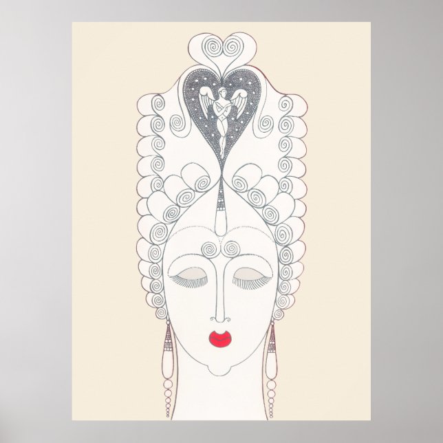 Poster Erté - Les Années 1920 Se Souviennent Suite, Amour (Devant)