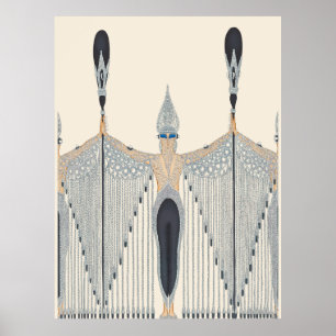 Poster Erté - Les Bijoux de Perle