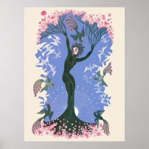 Poster Erté - Les Saisons, Printemps 1970