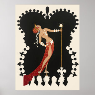 Poster Erté - Les Sept Péchés Mortels Suite, Fierté