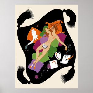 Poster Erté - Les Sept Péchés Mortels Suite, Sloth