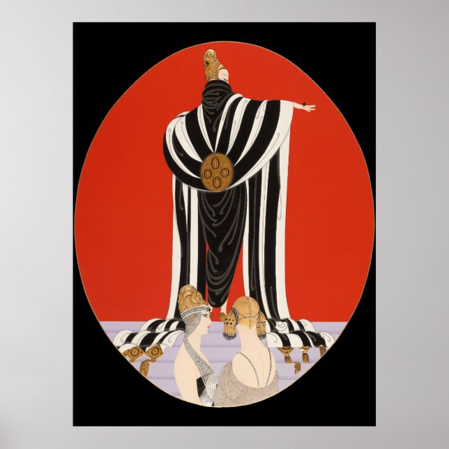 Poster Erté - Monaco [Version Nocturne] (Devant)