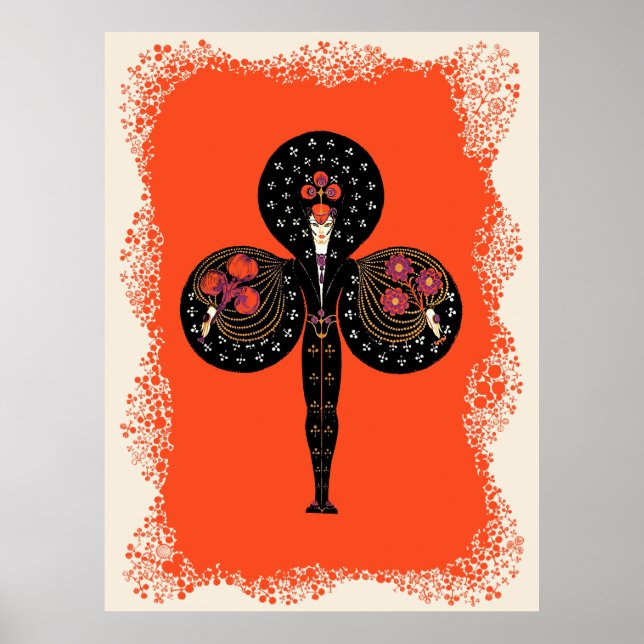 Poster Erté - Suite Aces, Club (Devant)