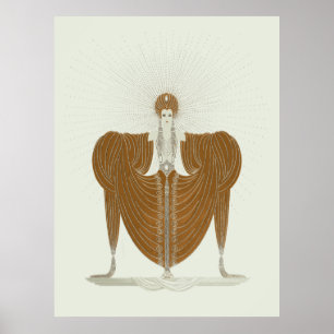 Poster Erté - Suite de vertus célestes, rayonnement