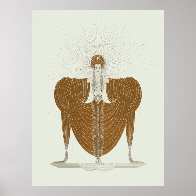 Poster Erté - Suite de vertus célestes, rayonnement (Devant)