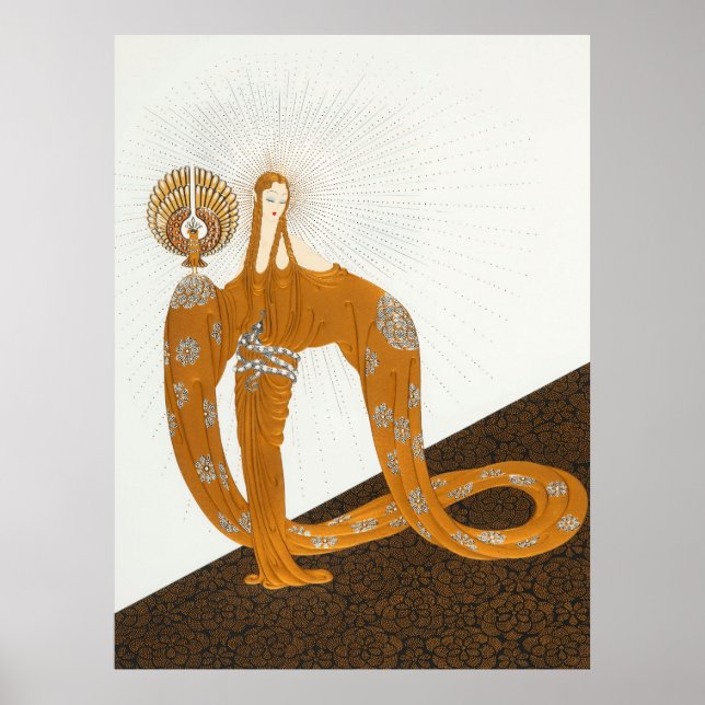 Poster Erté - Suite de vertus célestes, rayonnement (Devant)