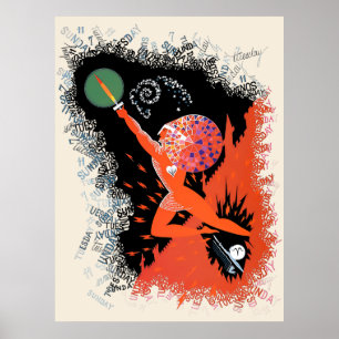 Poster Erté - Suite Zodiac, Aries