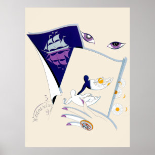 Poster Erté - Suite Zodiac, Gemini