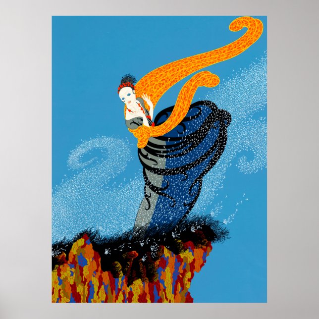 Poster Erté - Summer Breeze (Devant)