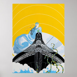 Poster Erté - Surprises de la mer