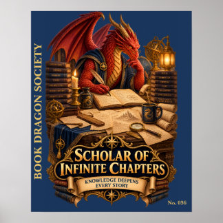 Poster Érudit de Chapitres Infinis | Société du Dragon de