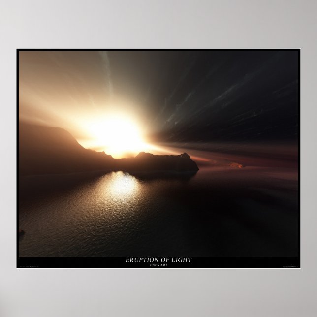 Poster Éruption de la lumière (Devant)