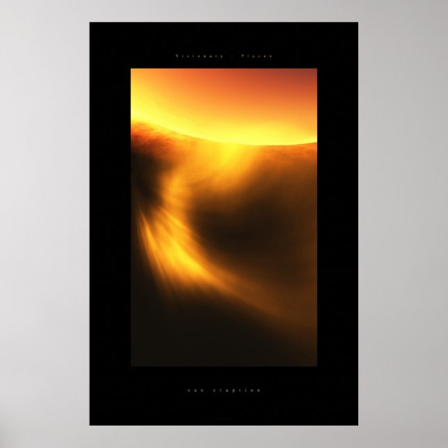 Poster éruption solaire (Devant)
