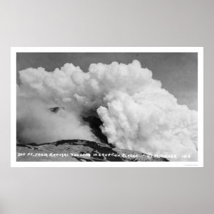 Poster Éruption volcanique de Katmai 1912