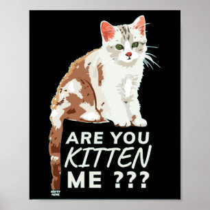 Poster "ES-TU EN TRAIN DE ME FAIRE CUIRE" drôle, mignonne