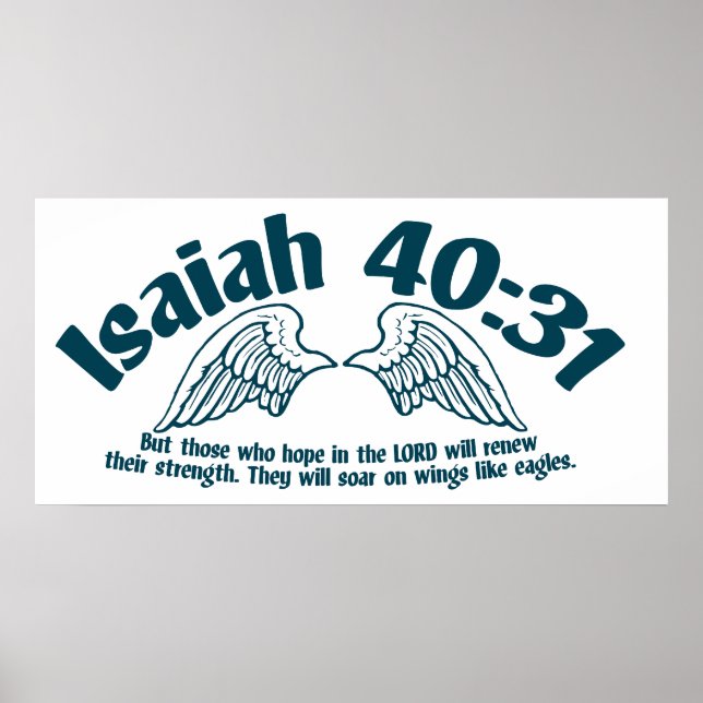 Poster Ésaïe 40:31 (Devant)