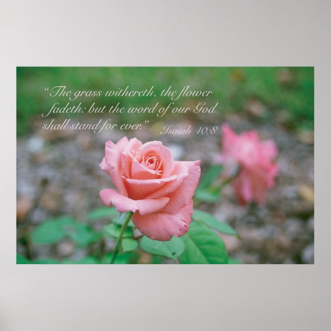 Poster Ésaïe 40:8 (Devant)