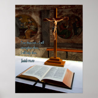 Poster Esaïe 41:10 Bible et Croix