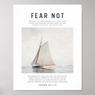 Poster Esaïe 43:1-3 Ne crains pas