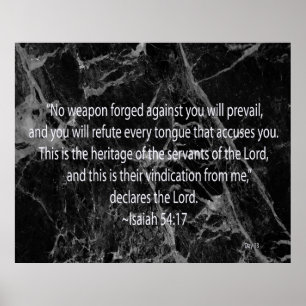 Poster Ésaïe 54:17